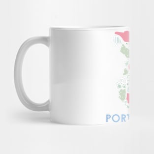 Porstmouth Map - Full Size Mug